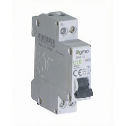 Sigma 1P+N 4.5kA Nötr Kesmeli Otomatik Sigorta (18mm Dar Tip) - C Tipi (6A-32A Seçenekli)