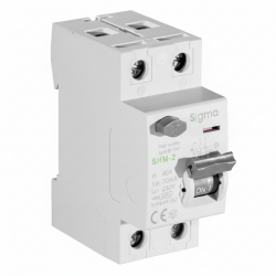 Sigma 300mA Yangın Koruma Kaçak Akım Şalteri 2P 6kA Selektif Gecikmeli (25A - 100A Tam AC Tipi Seri) 