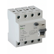Sigma 300mA Yangın Koruma Kaçak Akım Şalteri 4P Trifaze 6kA Selektif S Tipi Gecikmeli 25A-100A AC Tipi