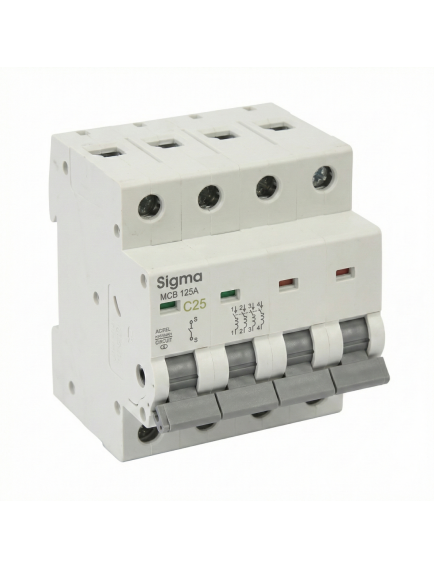 Sigma 4P 4.5kA SND 4500 Trifaze + Nötr Otomatik Sigorta - C Tipi (2A-63A Seçenekli)
