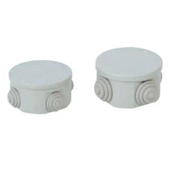 Çetinkaya ÇP 1036 Sıva Üstü Tıpalı Opak Yuvarlak ABS Buat 70x40mm