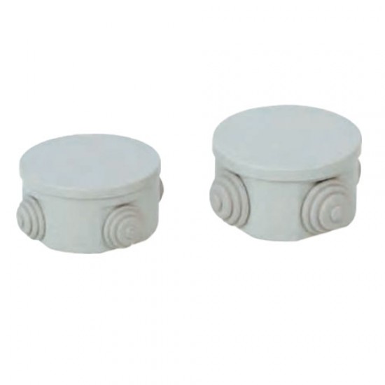 Çetinkaya ÇP 1036 Sıva Üstü Tıpalı Opak Yuvarlak ABS Buat 70x40mm