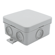 Çetinkaya ÇP 1021 Sıva Üstü Kırmalı Yüzeyli Opak Buat 75x75x40 Mini ABS Kutusu