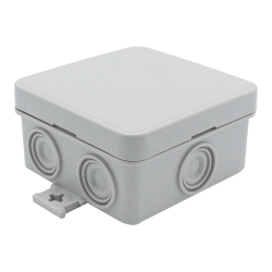 Çetinkaya ÇP 1021 Sıva Üstü Kırmalı Yüzeyli Opak Buat 75x75x40 Mini ABS Kutusu