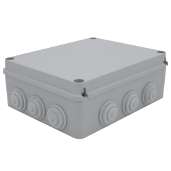 Çetinkaya ÇP 1053 Sıva Üstü Tıpalı Opak ABS Buat 250x200x90 Elektrik Bağlantı Kutusu