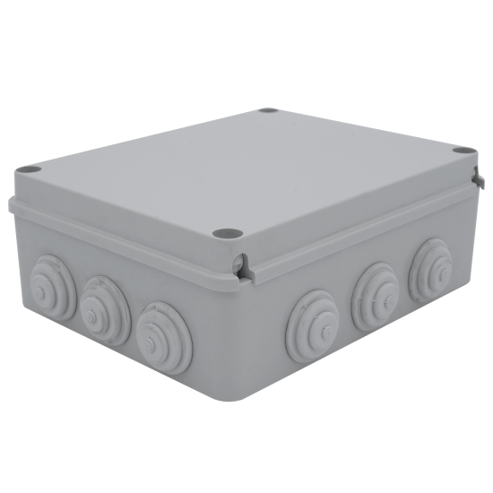 Çetinkaya ÇP 1053 Sıva Üstü Tıpalı Opak ABS Buat 250x200x90 Elektrik Bağlantı Kutusu