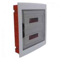 Çetinkaya ÇP 10936-1 ABS S.A. 36lı Şeffaf Kapaklı Plastik Sigorta Kutusu Klemensli IP40