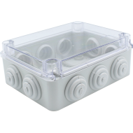 Çetinkaya ÇP 1152 ABS Sıva Üstü Tıpalı Şeffaf Buat 190x145x80mm