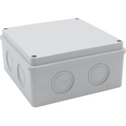 Çetinkaya ÇP 1232 150x150x70 Sıva Üstü Kırmalı Opak ABS Buat Elektrik Tesisat Kutusu