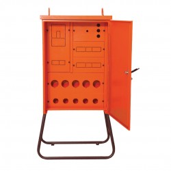 Çetinkaya ÇP 124 Harici Şantiye Panosu 60x85x35 - 1 Tri. Sayaç, 5 Trifaze, 5 Monofaze Prizli