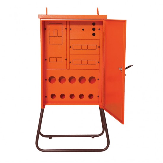 Çetinkaya ÇP 124 Harici Şantiye Panosu 60x85x35 - 1 Tri. Sayaç, 5 Trifaze, 5 Monofaze Prizli