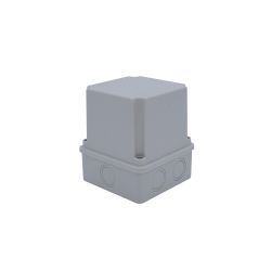 Çetinkaya ÇP 1260 Sıva Üstü Kırmalı Derin Opak ABS Buat - 100x100x120 mm Elektrik Tesisat Kutusu