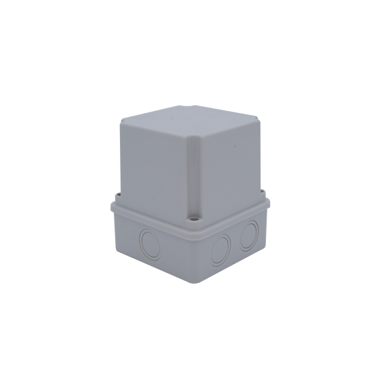 Çetinkaya ÇP 1260 Sıva Üstü Kırmalı Derin Opak ABS Buat - 100x100x120 mm Elektrik Tesisat Kutusu