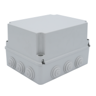 Çetinkaya ÇP 1363 Sıva Üstü Tıpalı Opak ABS Derin Buat 250x200x160 Elektrik Dağıtım Kutusu