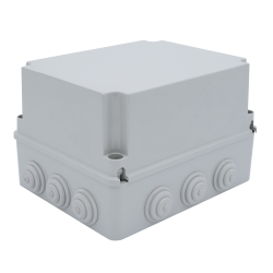 Çetinkaya ÇP 1363 Sıva Üstü Tıpalı Opak ABS Derin Buat 250x200x160 Elektrik Dağıtım Kutusu