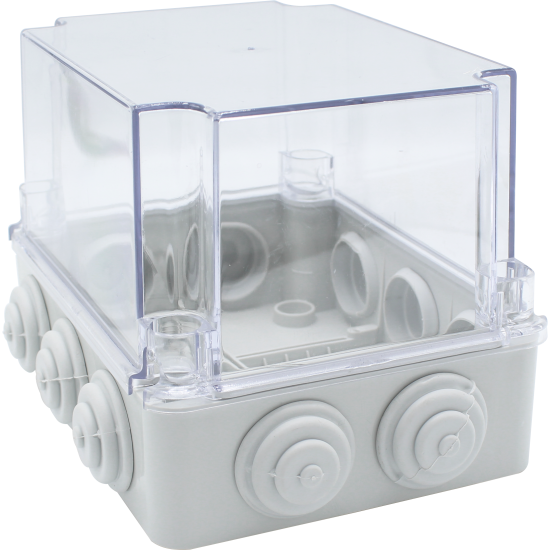 Çetinkaya ÇP 1462 Sıva Üstü Tıpalı Şeffaf Buat 190x145x140mm ABS Derin Kutu