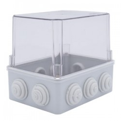 Çetinkaya ÇP 1464 Sıva Üstü Tıpalı Şeffaf Buat 310x230x180 ABS Derin