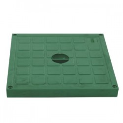Çetinkaya ÇP 202025 Termoplastik Rogar ABS Düz Yeşil Kapaklı 20x20x20 cm