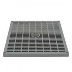 Çetinkaya ÇP 404045 Termoplastik Rogar 40x40x40 ABS Izgaralı Gri Kapaklı Rögar Kapağı