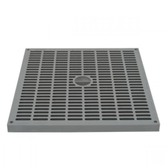 Çetinkaya ÇP 404045 Termoplastik Rogar 40x40x40 ABS Izgaralı Gri Kapaklı Rögar Kapağı