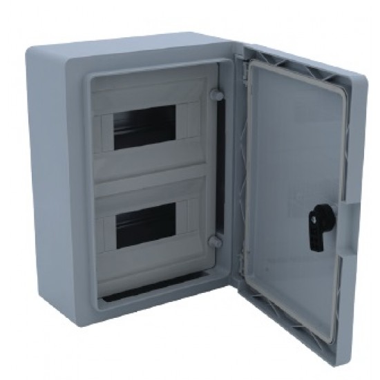 Çetinkaya ÇP 5101 21x28x13 ABS Pano 2x8 Opak Kapaklı Otomat Panosu