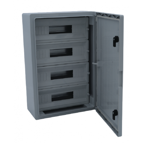 Çetinkaya ÇP 5105 40x60x20 ABS Opak Kapaklı Otomat Panosu 4x17 Perdeli