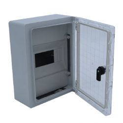 Çetinkaya ÇP 5110 Şeffaf Kapaklı Otomat Panosu ABS Perdeli 1x6 18x24x12