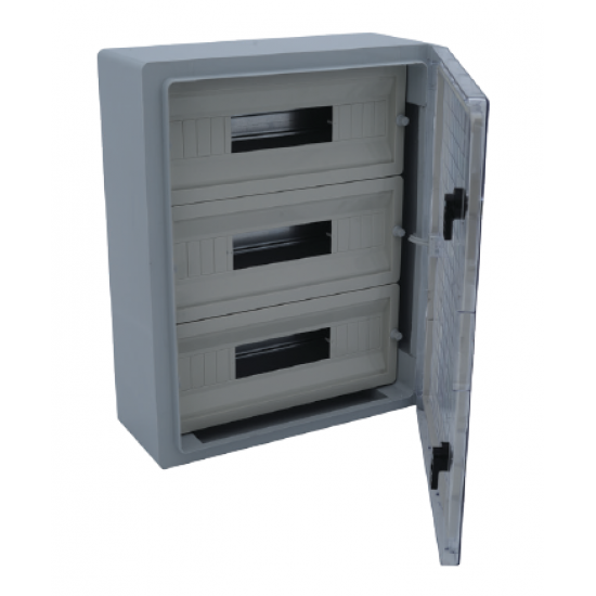 Çetinkaya ÇP 5116 50x70x24,5 ABS Pano 4x22 Şeffaf Kapaklı Otomat Panosu