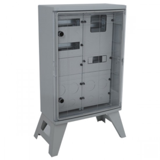 Çetinkaya ÇP 5512 Ayaklı Duvar Şantiye Panosu, 8 Priz, 16 Sigorta, Şeffaf Kapaklı, 50x70x24,5