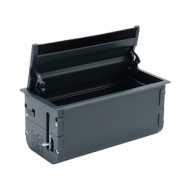 Çetinkaya P01 08 04 A:234 B:100 C:112 8 Modül Antrasit Fırçalı Priz Kasası Seti