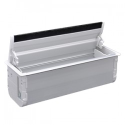 Çetinkaya P01 12 01 Fırçalı Priz Kasası Seti 12 Modül Eloksal Renkli (A:323 B:100 C:112)