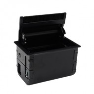 Çetinkaya P01 12 04 Fırçalı Priz Kasası Seti 12 Modül Antrasit - Düzenli Kablo Yönetimi