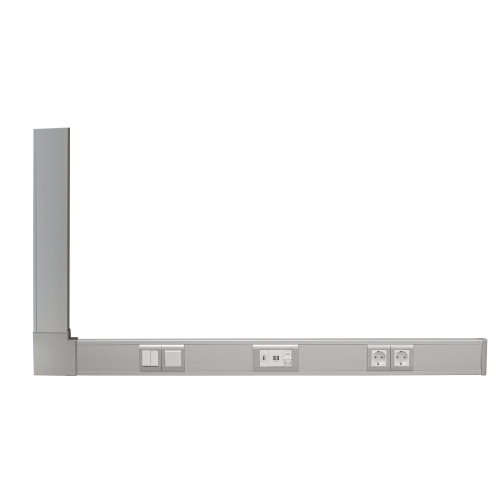 Çetinkaya P12 06 01 Elegans Serisi Alüminyum Kanal 50x100 2 Modül Çerçeve Eloksal