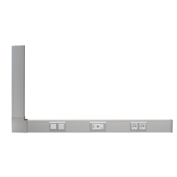 Çetinkaya P12 07 01 Elegans Serisi Alüminyum Kanal 50x100 4 Modül Çerçeve Eloksal