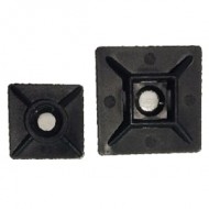 Çetinkaya ÇKB 19-19 S 19x19mm Siyah Yapışkanlı Kroşe Kablo Sabitleyici Bağlantı