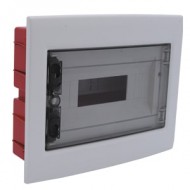 Çetinkaya ÇP 10912 305x237x80 ABS Şeffaf Kapaklı Klemensli 12li Sigorta Kutusu IP40