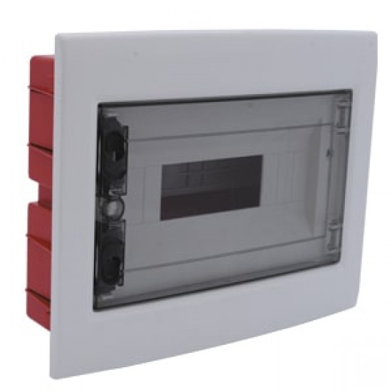 Çetinkaya ÇP 10912 305x237x80 ABS Şeffaf Kapaklı Klemensli 12li Sigorta Kutusu IP40