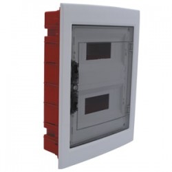 Çetinkaya ÇP 10924 Şeffaf Kapaklı Sigorta Kutusu ABS IP40 305x394x85 24lü Klemensli