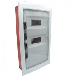 Çetinkaya ÇP 10936-M2 305x544x87 Metal Gövdeli Şeffaf Kapaklı 36lı Sigorta Kutusu