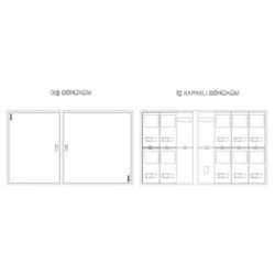 Çetinkaya ÇP 210 S Metal S.Ü. Ev Tipi 10 Trf. Sayaç Panosu