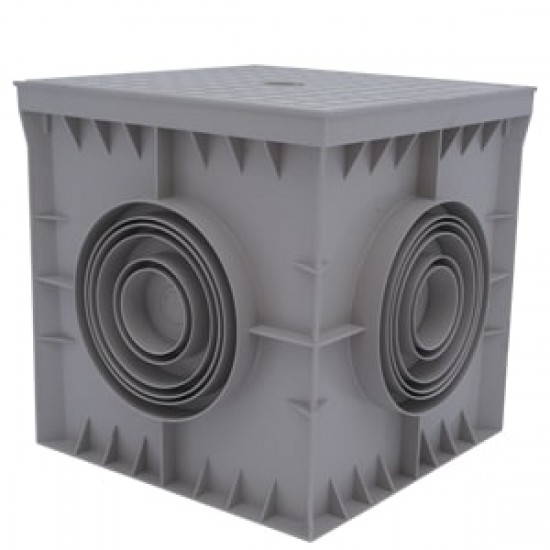 Çetinkaya ÇP 303031 30x30x30 ABS Gri Yeraltı Buatı Termoplastik Rogar Kapaksız