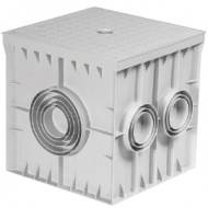 Çetinkaya ÇP 303033 ABS Yeraltı Buatı 30x30x30 Termoplastik Rogar 6 Çıkışlı Kapaksız