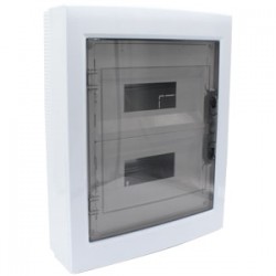 Çetinkaya ÇP 30924-1 440x273x80 ABS 12li Şeffaf Kapaklı Sigorta Kutusu - Klemensli