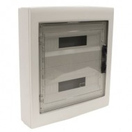 Çetinkaya ÇP 30936-1 440x480x85 ABS Şeffaf Kapaklı 36 Sigorta Kutusu Klemensli