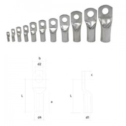 Çetinkaya ÇP 4901-2 10mm² Kablo 8mm Delik Seri Sıkmalı Bakır Pabucu