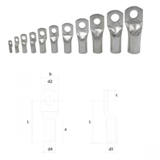 Çetinkaya ÇP 4911-1 240mm² Seri Sıkmalı Bakır Kablo Pabucu - Yüksek İletkenlik ve Dayanıklılık