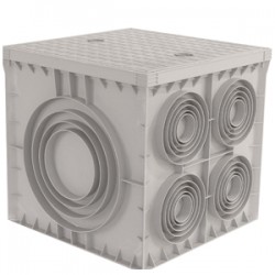 Çetinkaya ÇP 505053 ABS Yeraltı Buatı 10 Çıkışlı Termoplastik Rogar – 48x48x45 cm