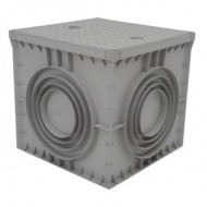 Çetinkaya ÇP 505050 Termoplastik Yeraltı Buat Rogar | ABS Gri Kapaklı 48x48x45 cm