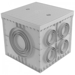 Çetinkaya ÇP 555553 55x55x50 ABS Yeraltı Buatı, 10 Çıkışlı Kapaksız Termoplastik Rogar