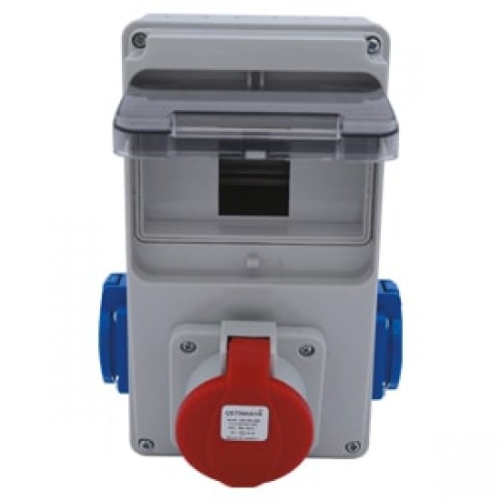 Çetinkaya ÇP 6021 Sigortalı Klemensli Kombinasyon Kutusu 3x32A Makine + 1x16A Pano Prizi ABS